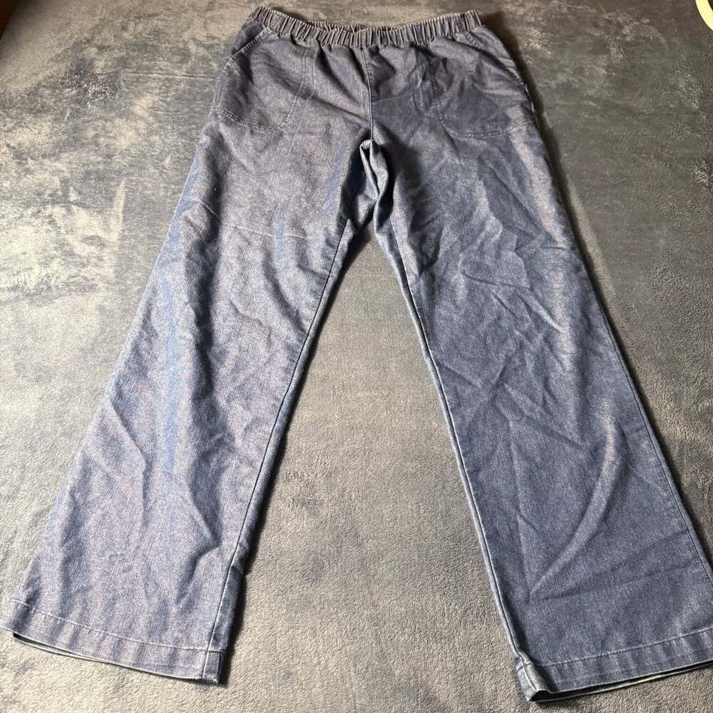 White Stag Pull-On Denim Pants Size M 8-10